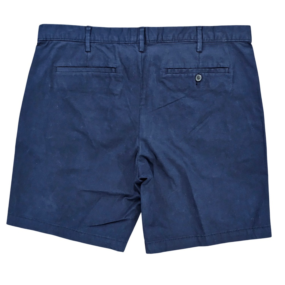 Banana Republic Shorts Mens 38 Navy Lived-In Short Chino Twill Cotton Casual 9" - Picture 2 of 8